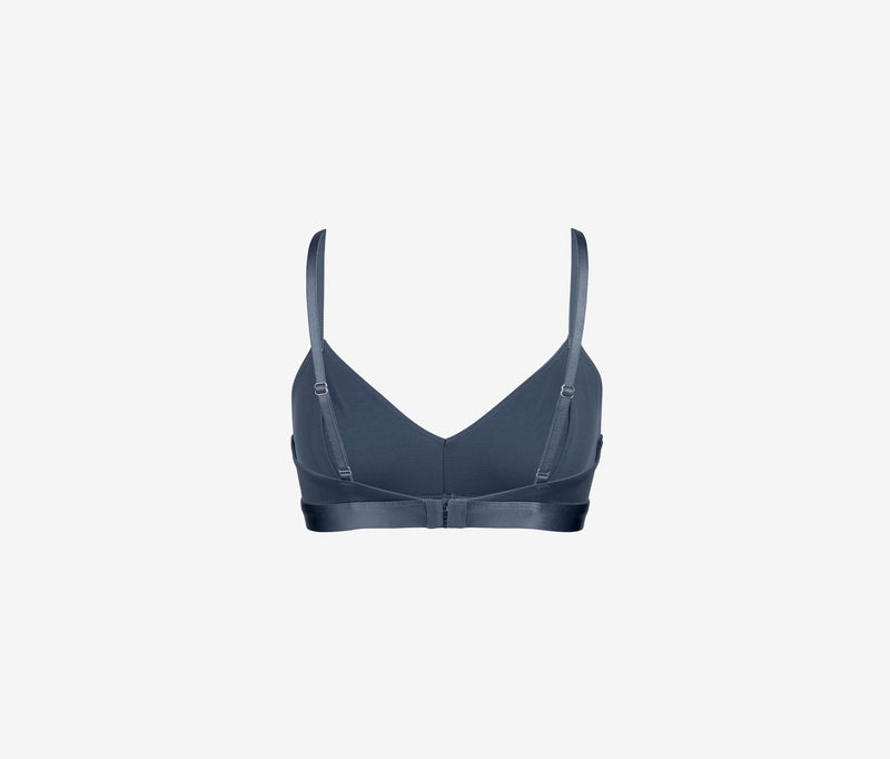 Tchibo Women Non Padded Soft Bra, Blue - Image 3